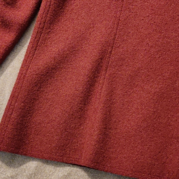 Talbots Pumpkin Spice Boiled Alpaca and Wool Blend Jacket, Size M - Picture 8 of 13